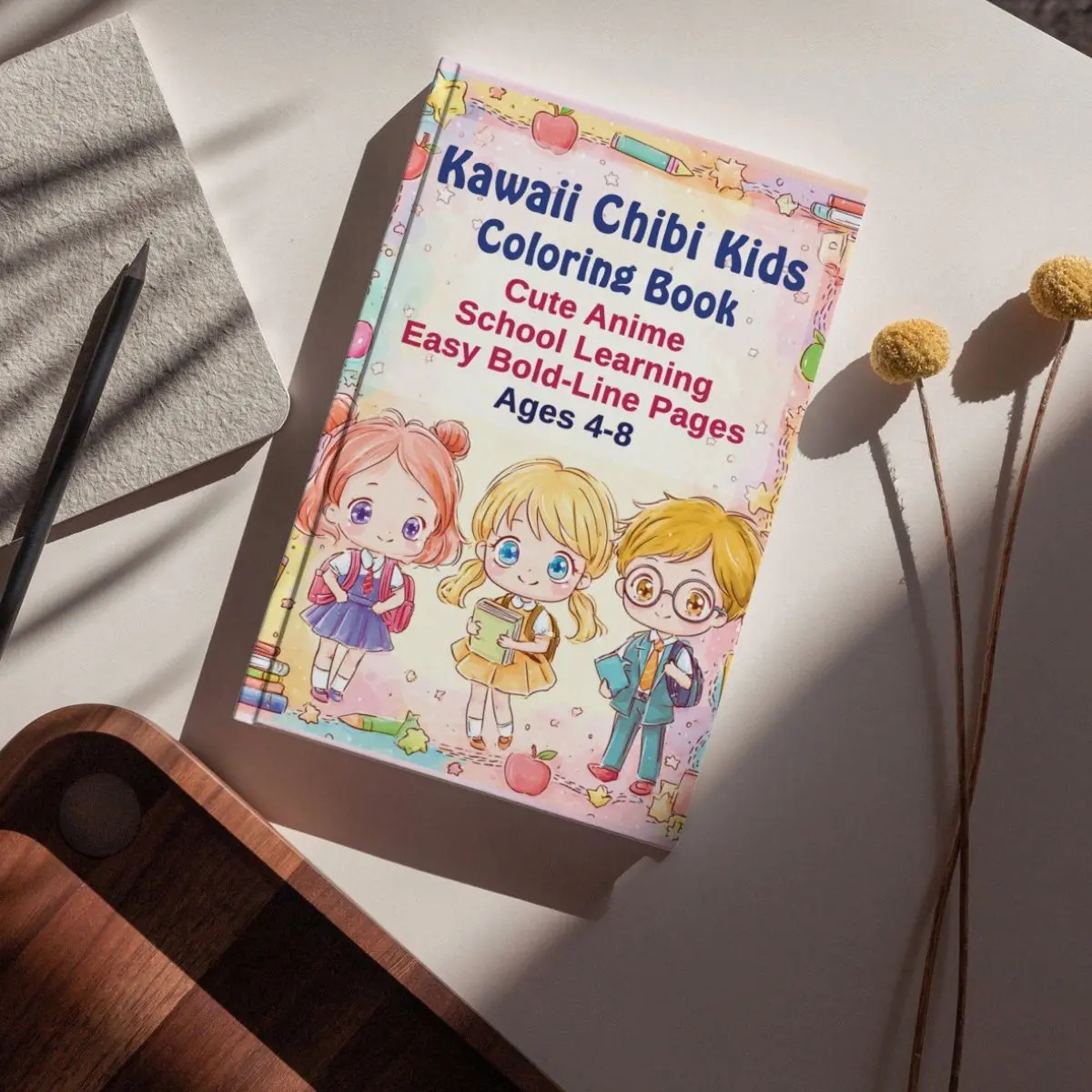 chibi kids at school