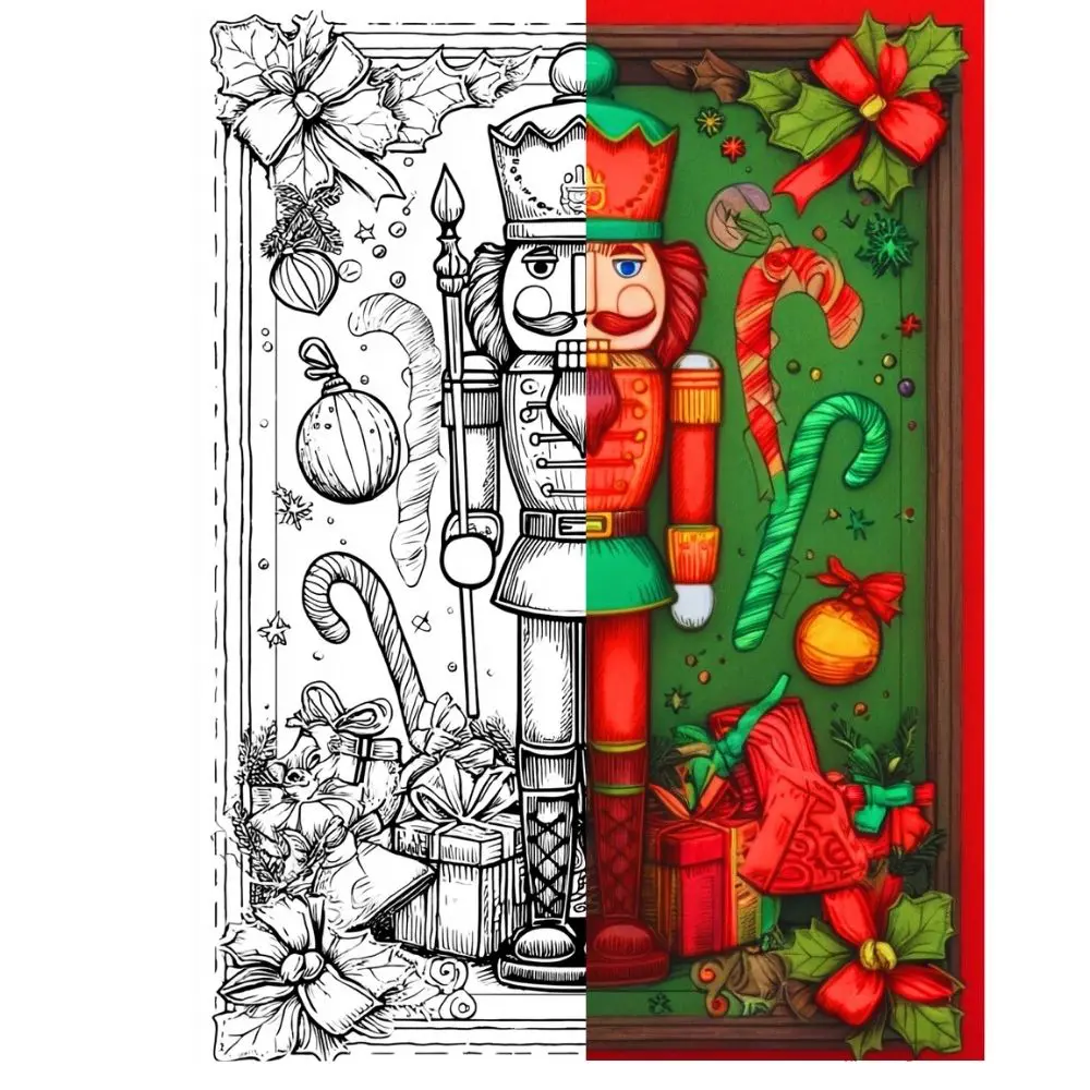 Adult Christmas coloring pages