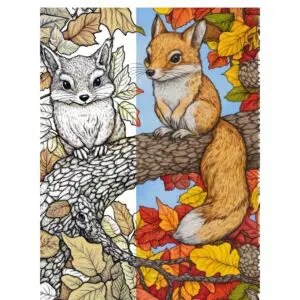 autumn coloring pages