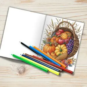 How to Guides & Inspiration. Sinle sided -Gift - 35 Thanksgiving Coloring Pages PDF - Instant Download