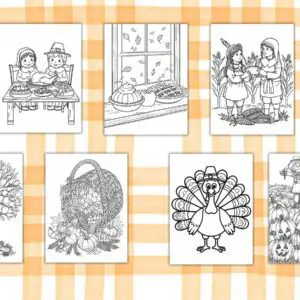 Thanksgiving Coloring Sheets Sampler