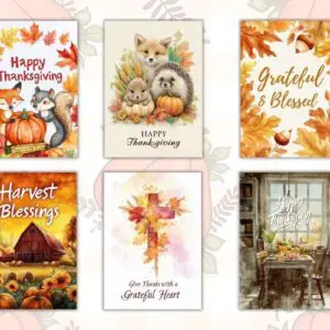 Complete Printable Thanksgiving Cards