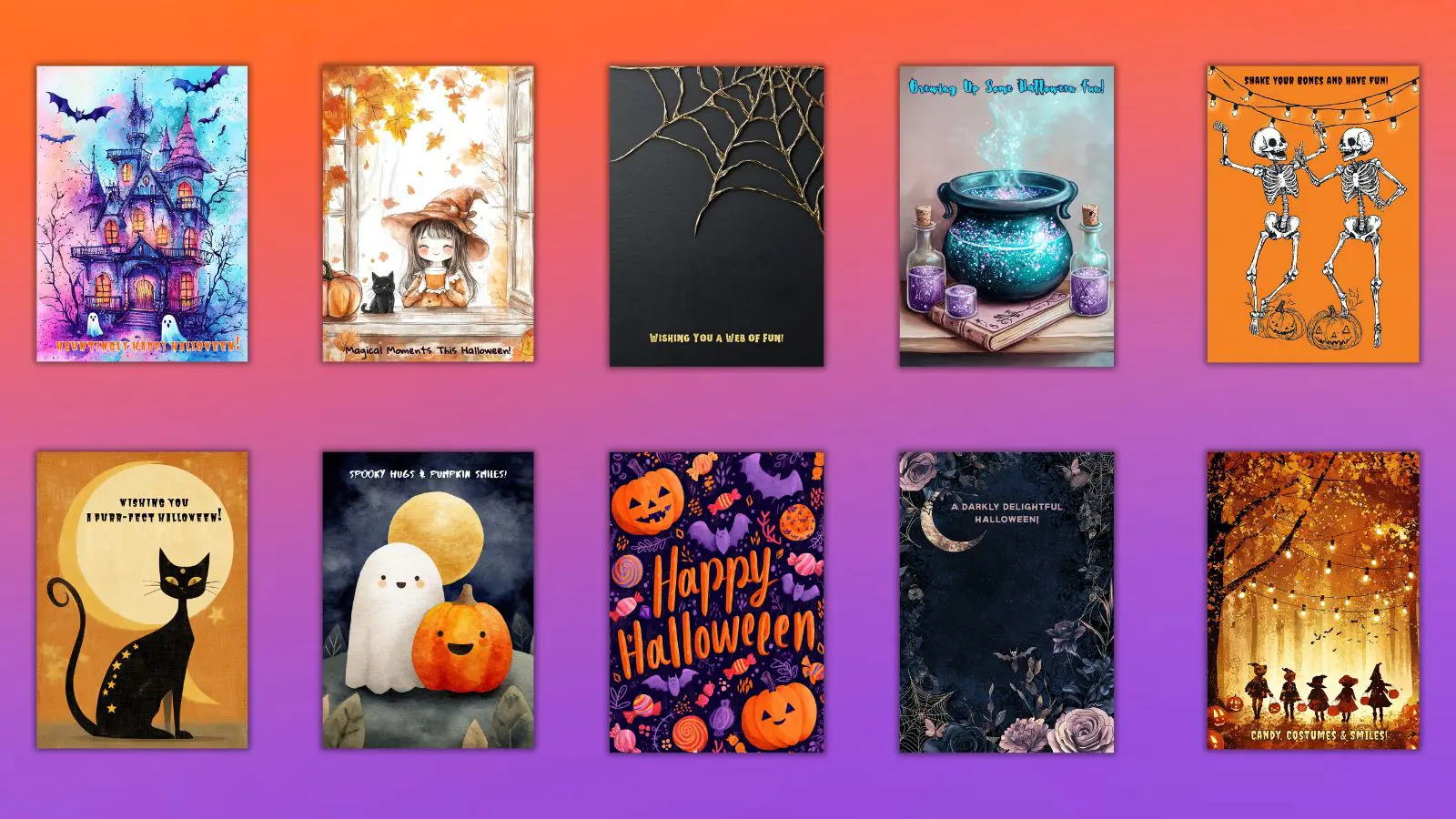 Printable Haloween cards