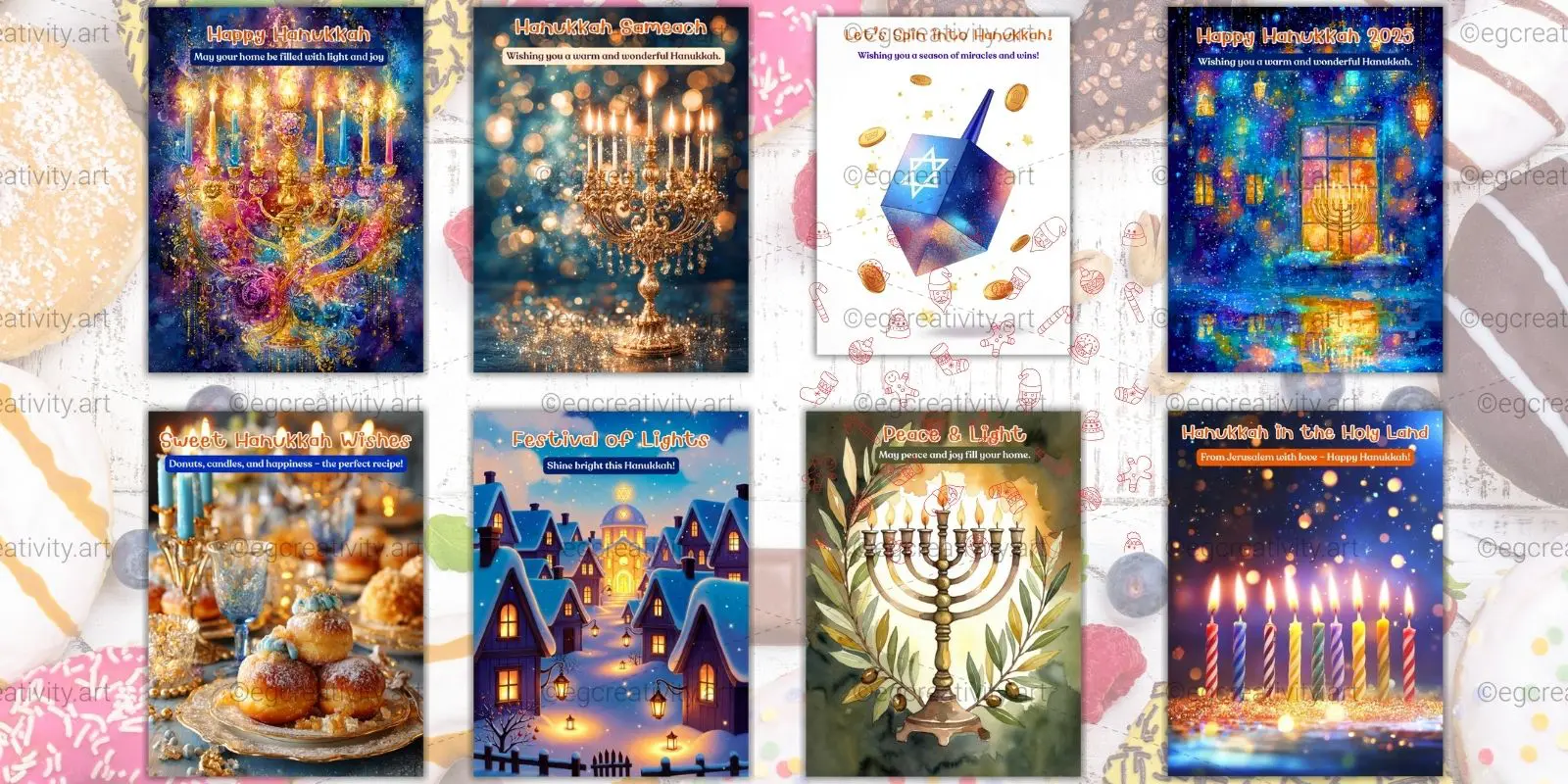 Hanukkah Cards Printable