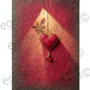 Dark velvet luxury Valentine card, sophisticated design, ready to print and gift