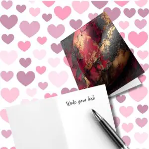 foldable Velvet texture cards