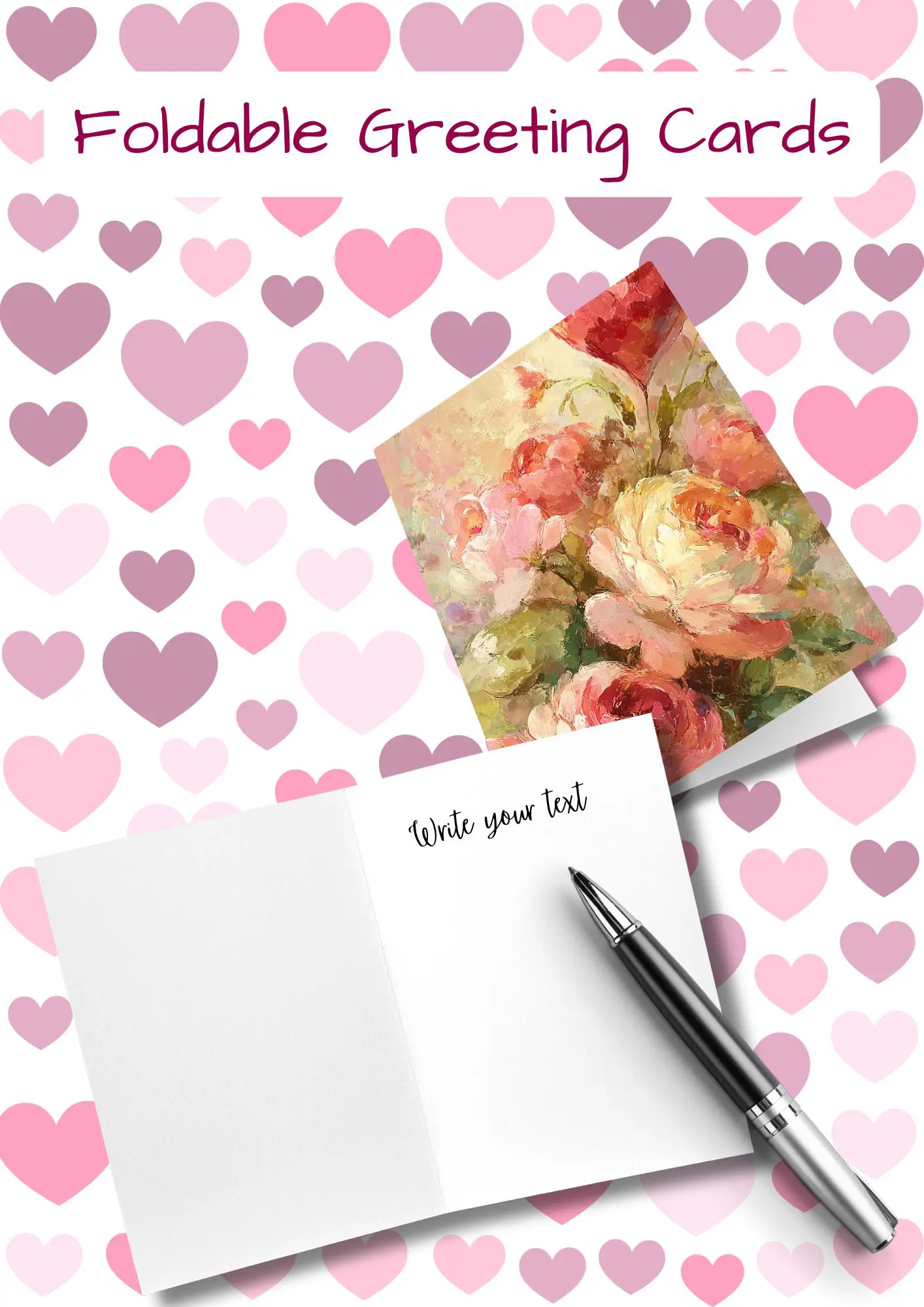foldable romantic cards
