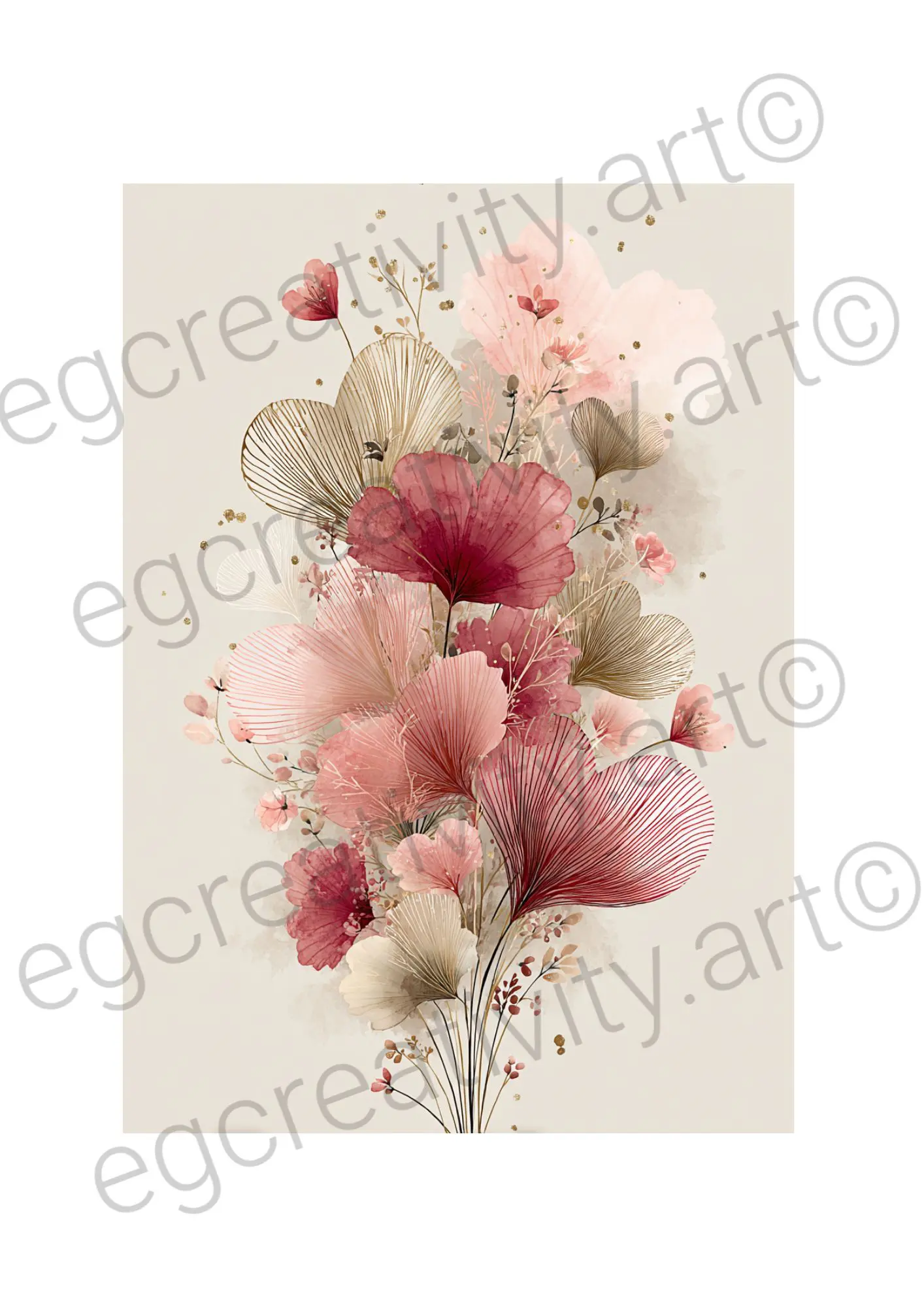 Printable minimalist Valentine card, simple elegant design for loved ones