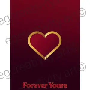 Elegant Valentine’s Day card ready to print, perfect for loved ones