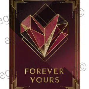 Foldable Valentine’s Day greeting card with romantic design, printable