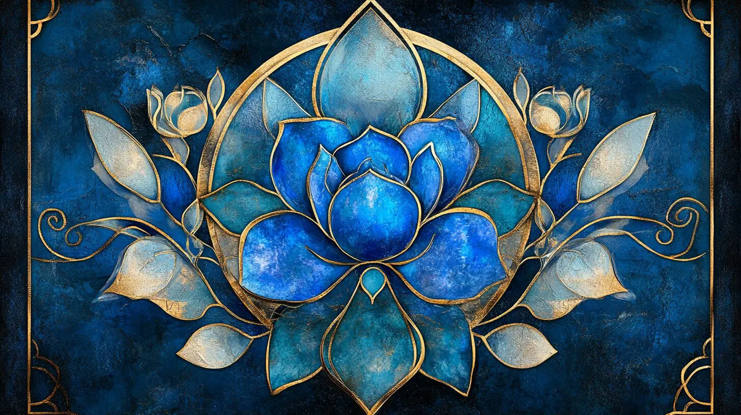 Neo Deco illustration adorned with geometrical forms