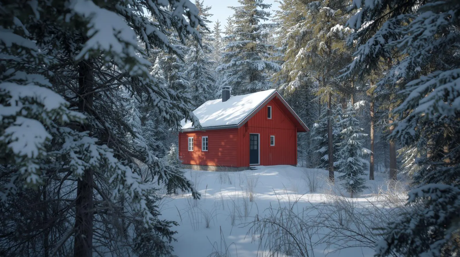 Scandinavian cottage coloring inspiration