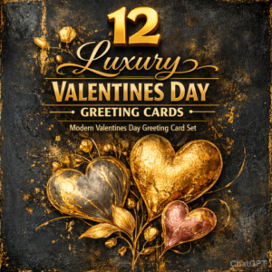 luxury valentines day greeting cards