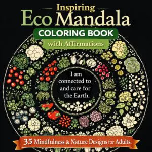 Inspiring Eco Mandala Coloring Book with Affirmations