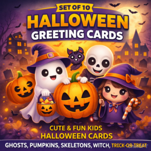 Halloween greeting cards
