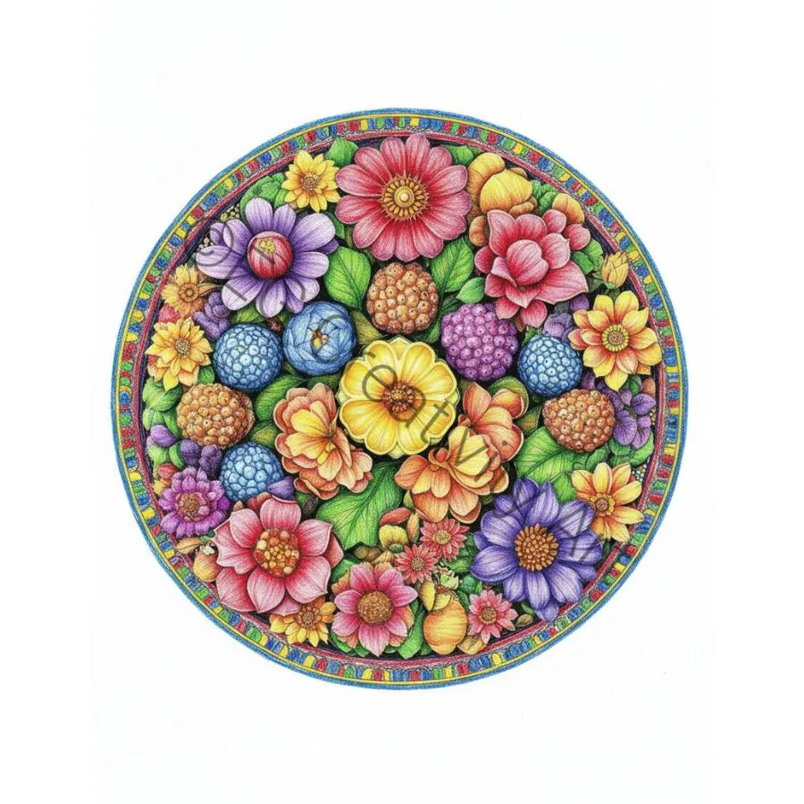 12 Mindful Eco Mandalas Sampler – Color for Calm and Nature Connection