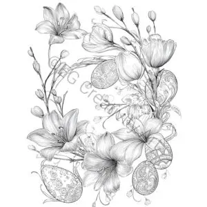 15 Easter Coloring Pages – Calm Spring Designs for Adults