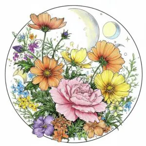 15 Garden Mandala Coloring Pages – Botanical Calm and Focus