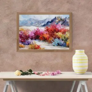 Crimson Desert Wall Art Printable- Boho Southwestern Home Decor