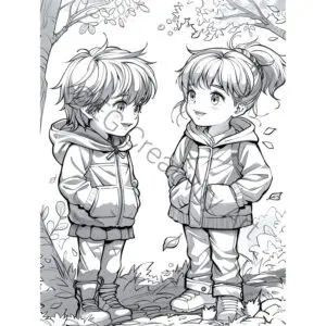 35 Anime Coloring Pages – Creative Calm for Adults sampler (3)