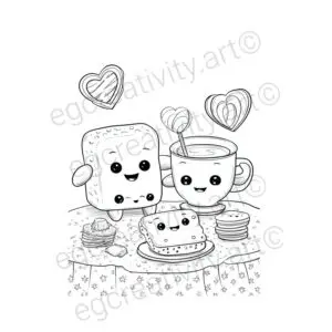 5 Candy Fantasy Coloring Pages – Whimsical Stress Relief PDF sampler (1)