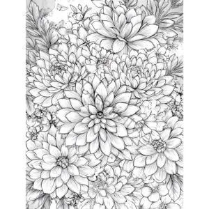 35 Nature Bliss Coloring Pages – Relaxing Floral & Leaf Designs for Mindful Coloring