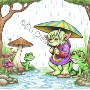 40 Goblincore Easter Coloring Pages – Woodland Calm and Joy (1)