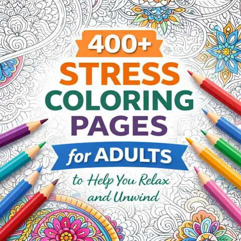 stress coloring pages for adults