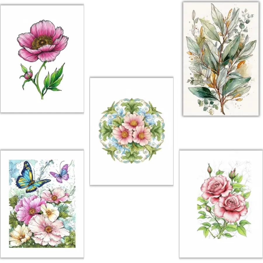 free printable flower coloring pages