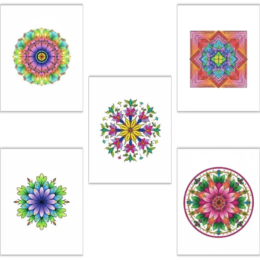 free mandala coloring pages printable samplers