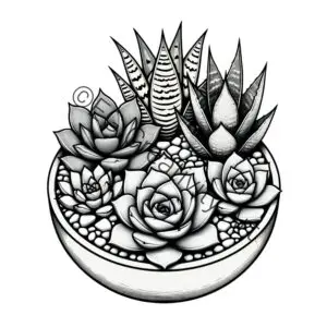 50 Botanical Garden Coloring Pages sampler (3)