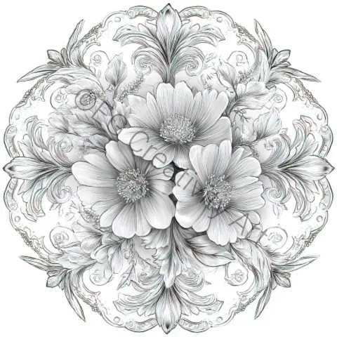 50 Floral Mandala Coloring Pages – Unwind and Find Peace (3) (Small)