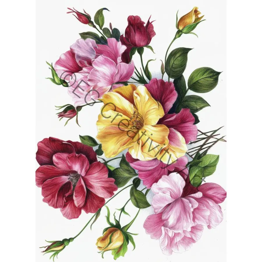 55 Printable Floral Coloring Pages for Adults