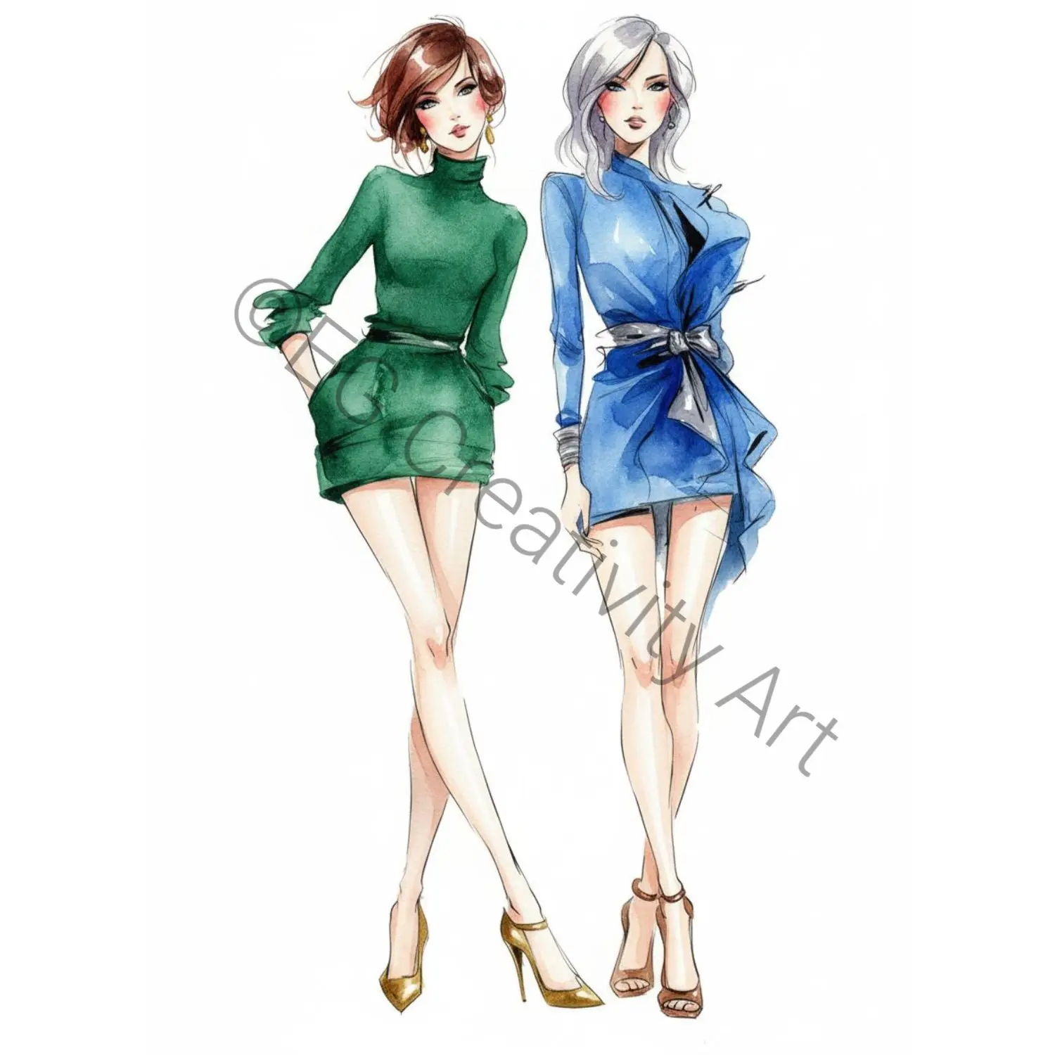60 Fashion Coloring Pages – Calm Creative Time for Adults