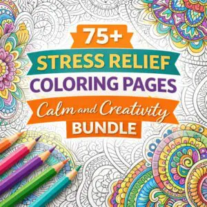 75+ Designs - stress relief coloring pages for adults