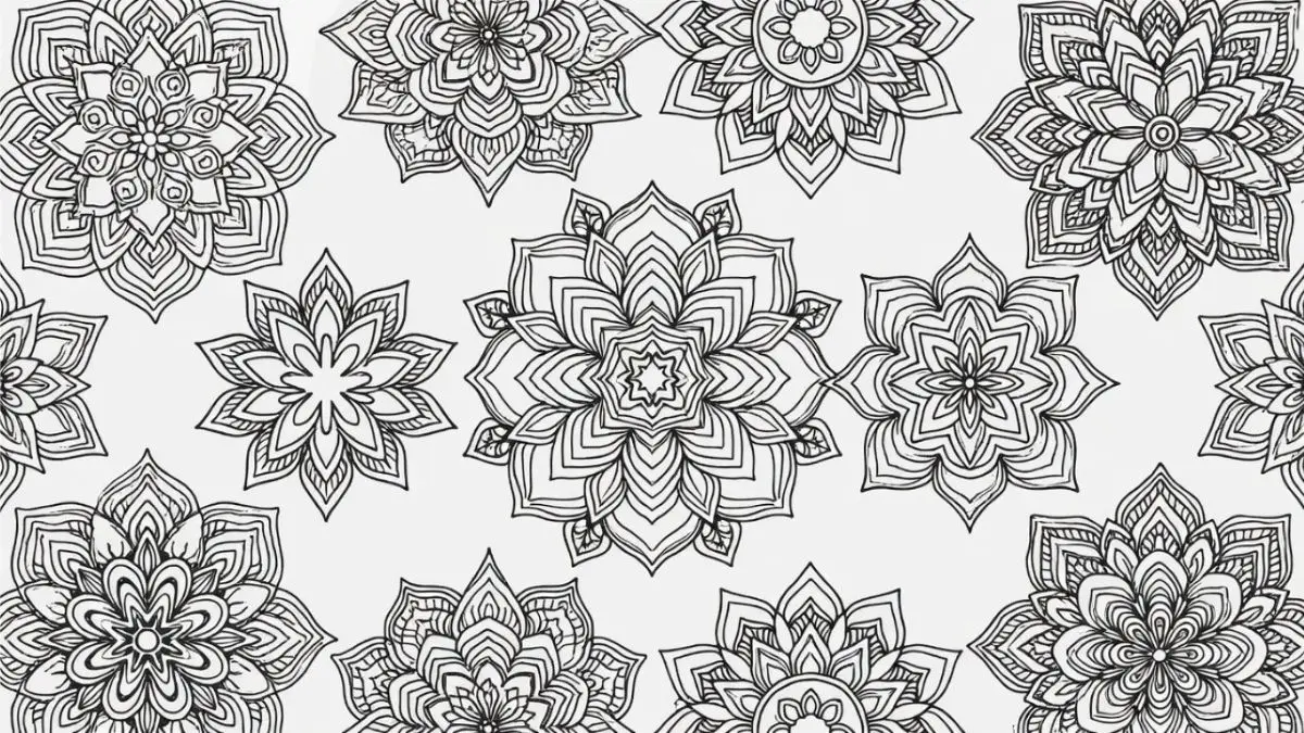 A collection of mandala printable coloring pages for Adult