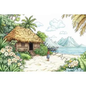 Landscape Coloring Pages – 50 Nature Scenes to Unwind