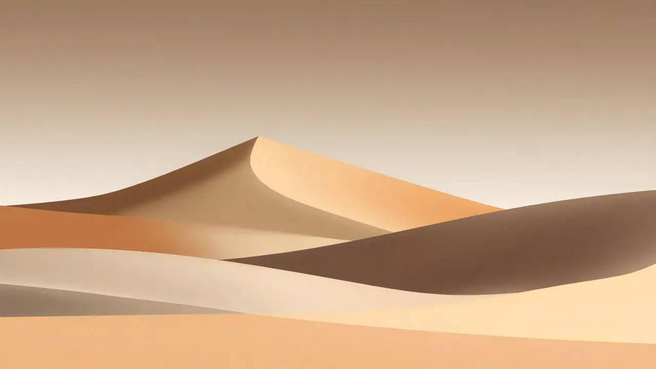Minimalist desert landscape art showcasing dune textures and natural earth tones, perfect for modern home décor