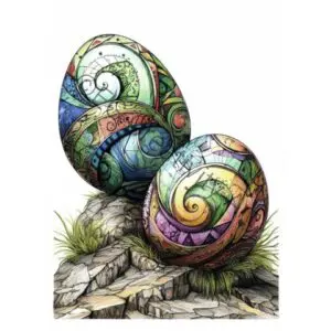 Neo Deco Easter Coloring Book – Art Deco Calm for Adults (3)