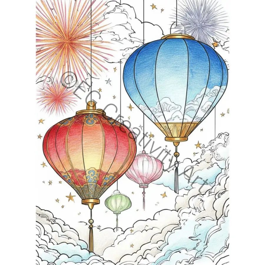 40 New Year Coloring Pages – Fresh Start, Calm Mind
