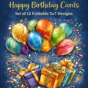 printable birthday cards instant download