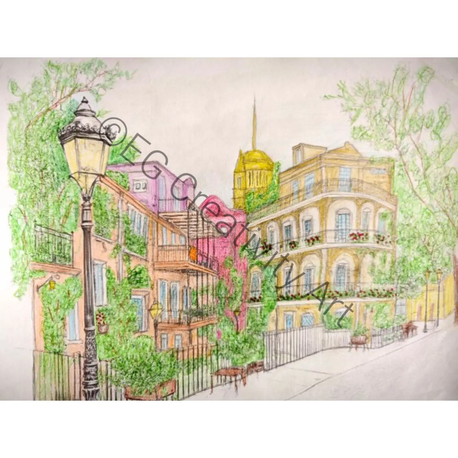 Printable City Coloring Pages for Adults - 46 Calming Landmarks & Urban Escapes (2)