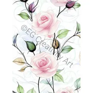 Printable Rose Coloring Pages for Adults – Floral Coloring Book for Relaxation Discover serenity with 65+ exquisite print