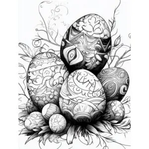 Stunning Neo Deco Easter Coloring Book – Art Deco Adults sampler (1)