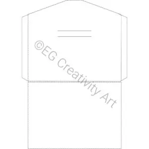 printable A4 envelope template for 5x7 cards