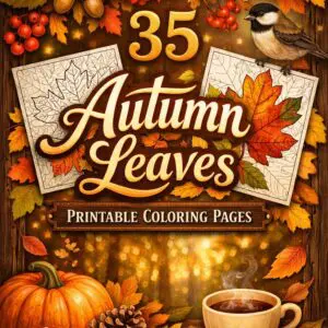 autumn leaves coloring pages
