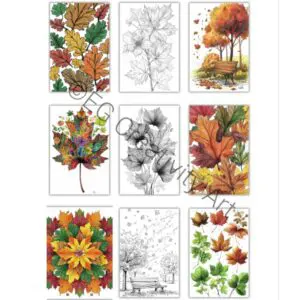 autumn leaves coloring