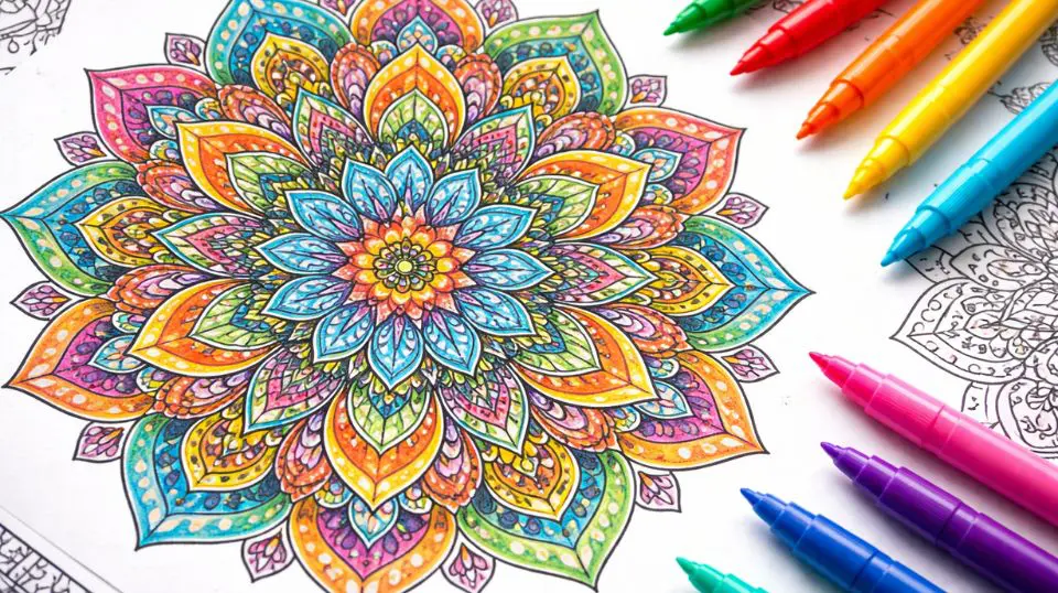 mindfulness coloring bundle mandala design — adult coloring pages PDF for stress relief