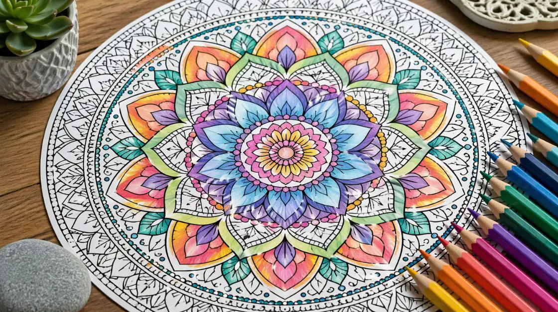 Free mandala coloring pages for stress relief — circular geometric designs for adults