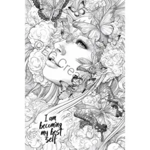 printable coloring pages for mental health self-care